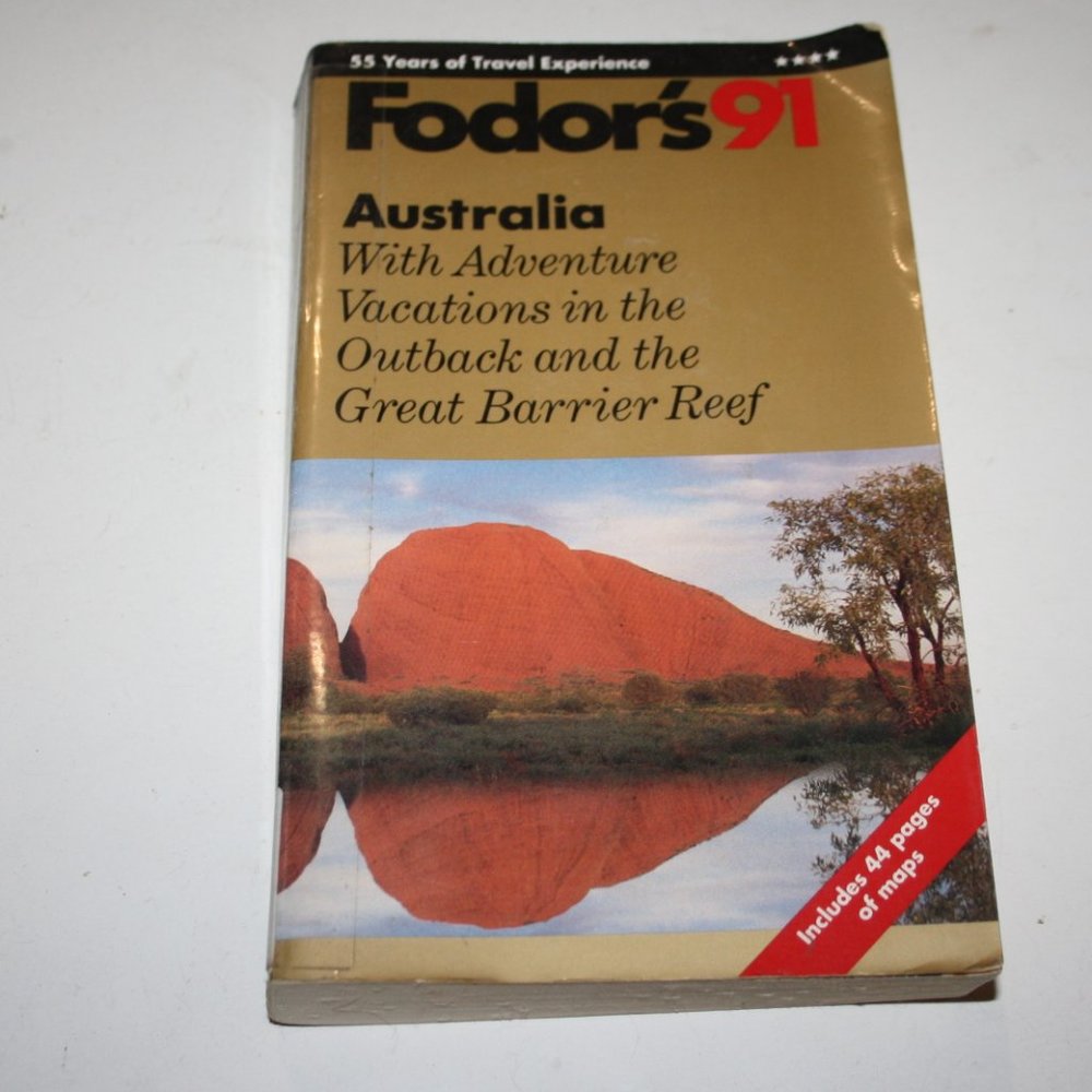 Fodor's 91 Australia Travel Guide 1991 Paperback book (bf)
